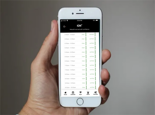 ION® continuous wearable alcohol monitor app